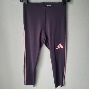 NWT Adidas Pro Elite Adizero 3/4 Tight Leggings Small Color Aurora Black